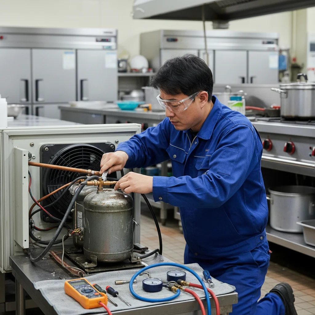 마트용앞문쇼케이스견적문의 - 실외기 분리형이 답이다