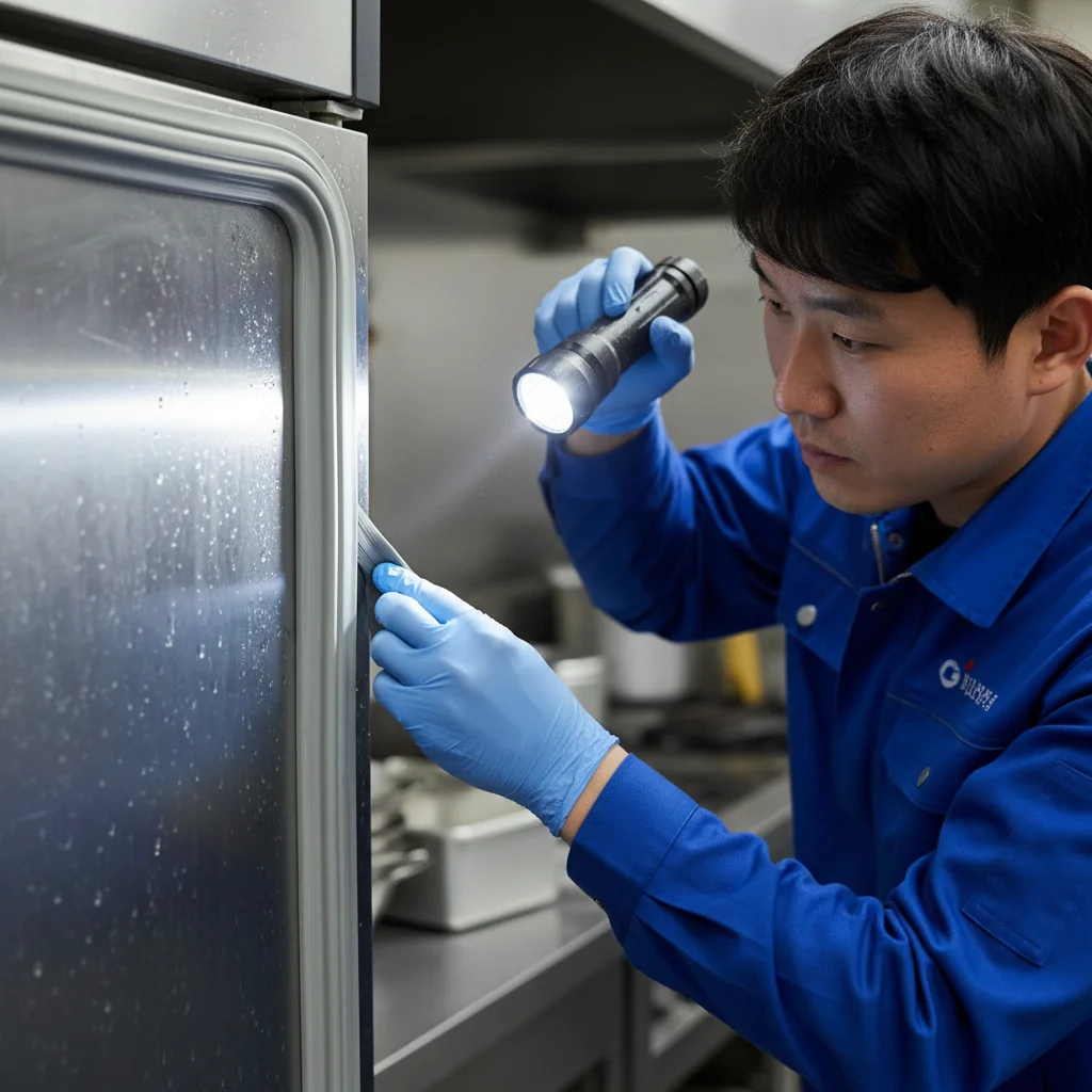 마트용앞문쇼케이스저렴한곳 - 고무 패킹 꼼꼼히 체크