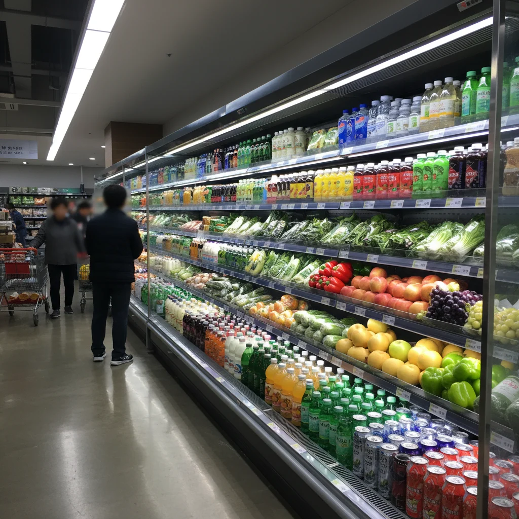 마트용오픈다단쇼케이스맞춤제작 - 2026년형 마트 오픈쇼케이스