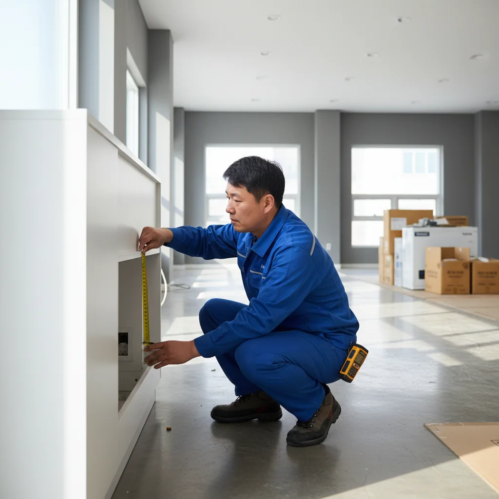 마트용오픈다단쇼케이스견적문의 - 설치 공간 실측의 중요성