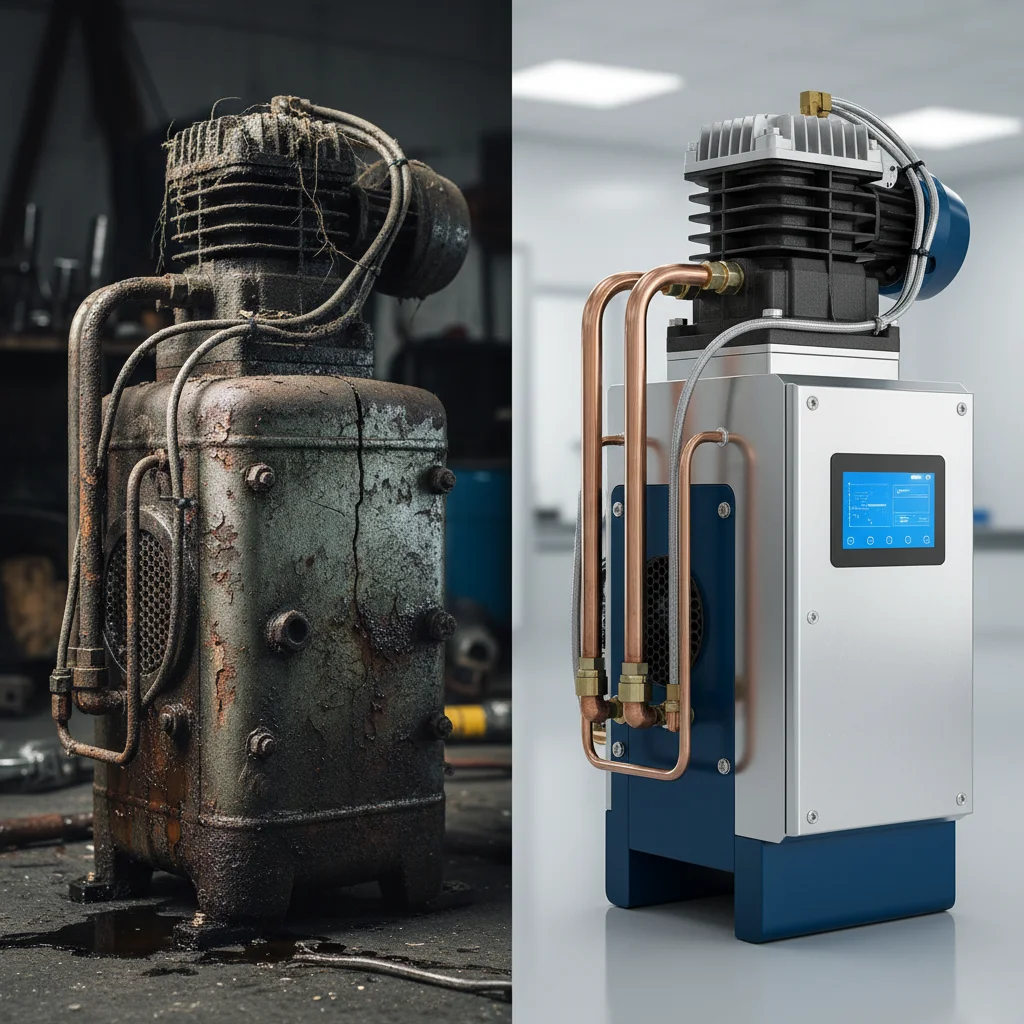 마트용오픈다단쇼케이스견적문의 - 구형 콤프레셔 vs 신형 인버터