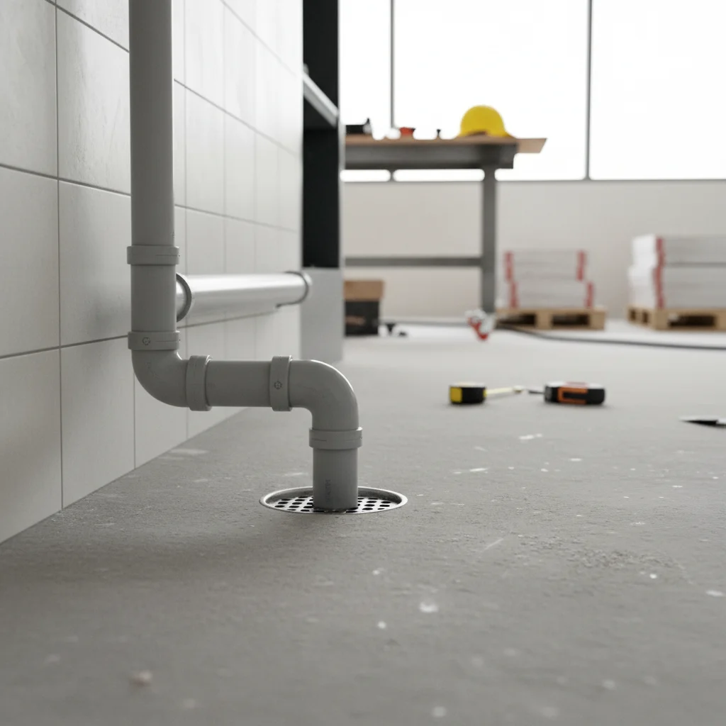 마트용냉장쇼케이스설치 - 확실한 배수 경사 확보