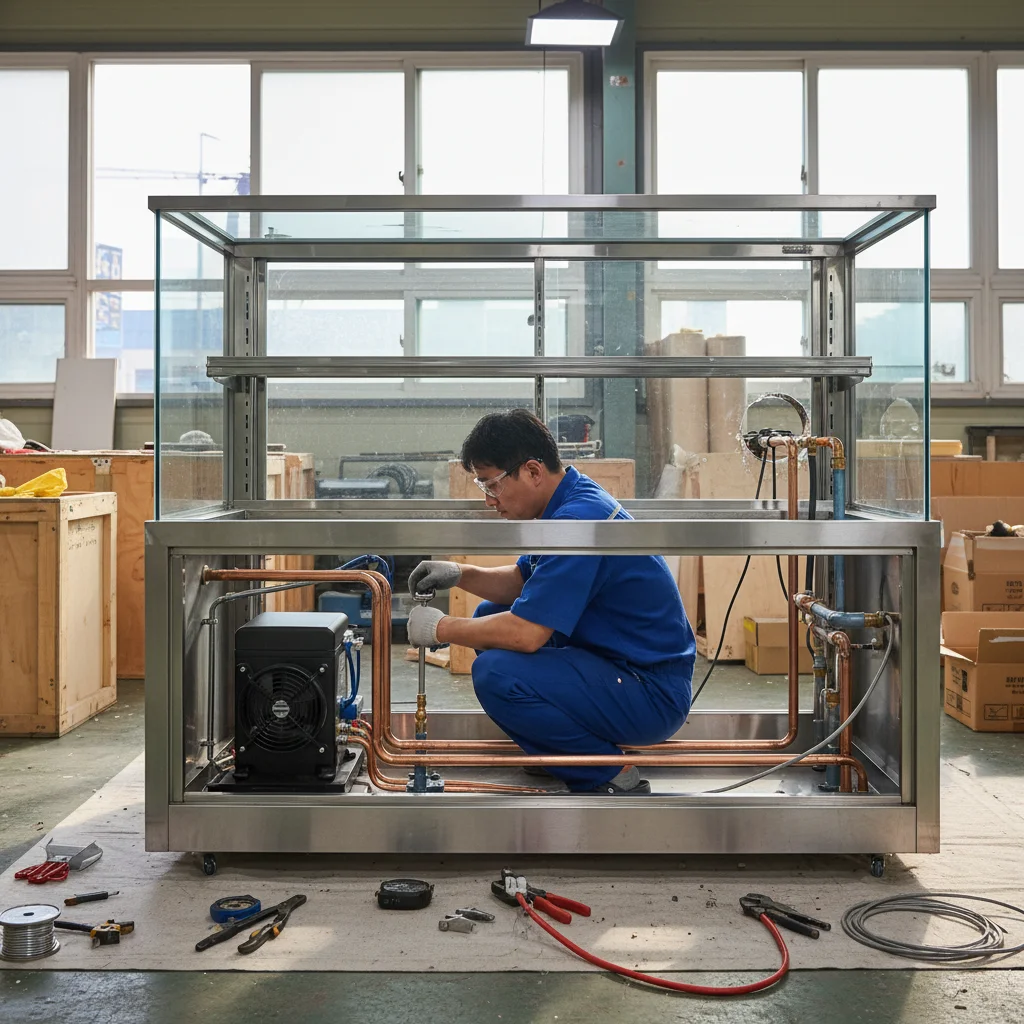 반찬용쇼케이스맞춤제작 - 실외기 분리형 vs 일체형 차이