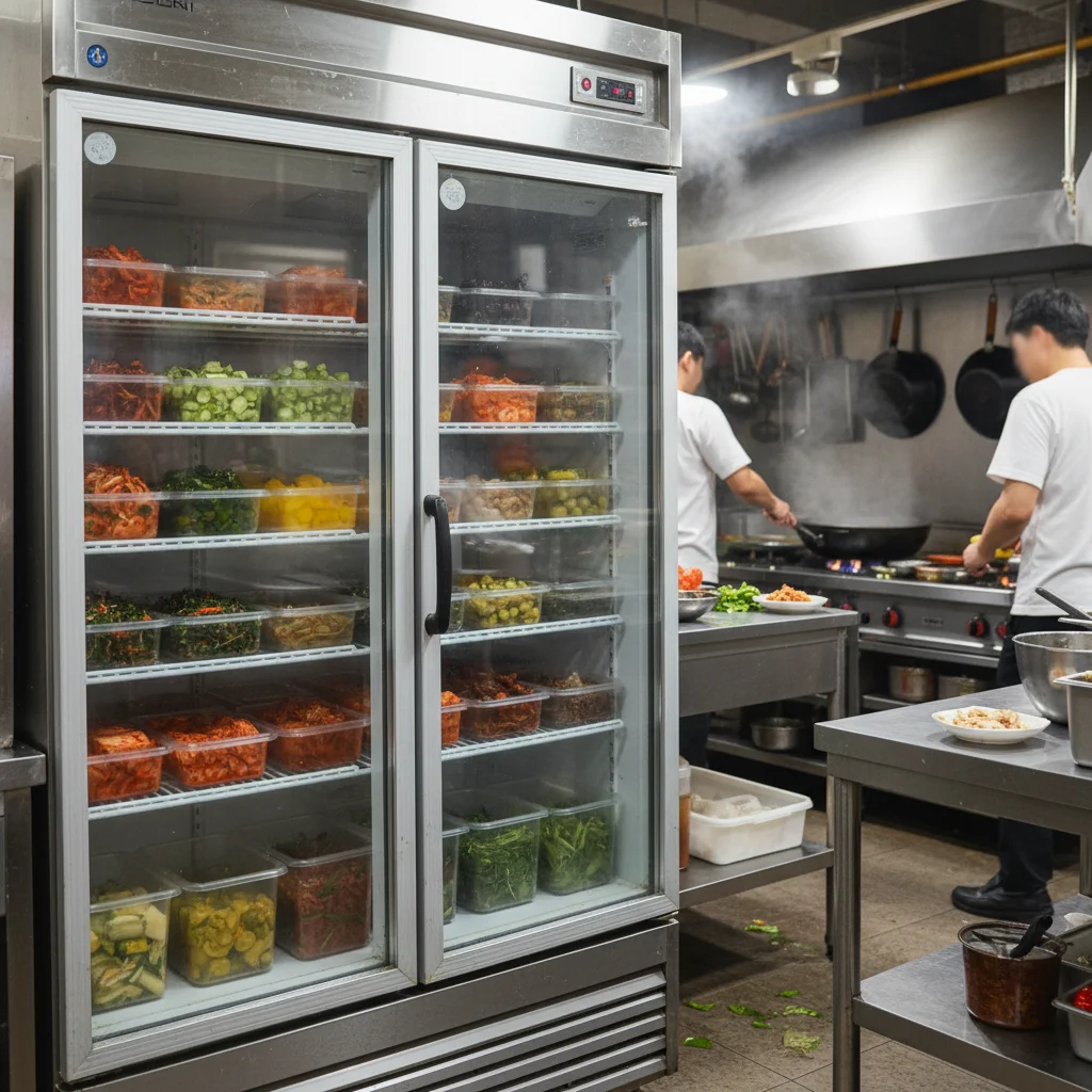 반찬용냉장고제품 - 업소용 반찬냉장고 실제 활용 예시