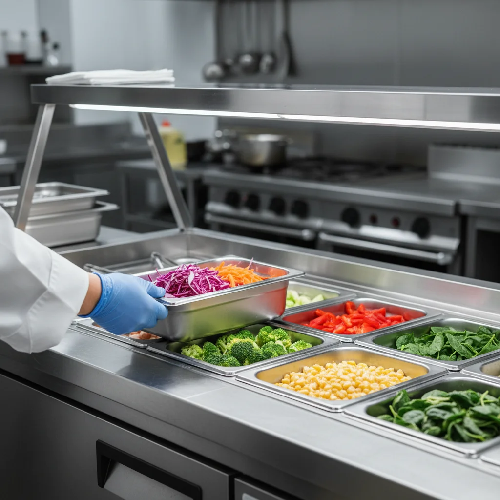 반찬용냉장고제품 - 밧드(트레이) 교체가 쉬운 간냉식 구조