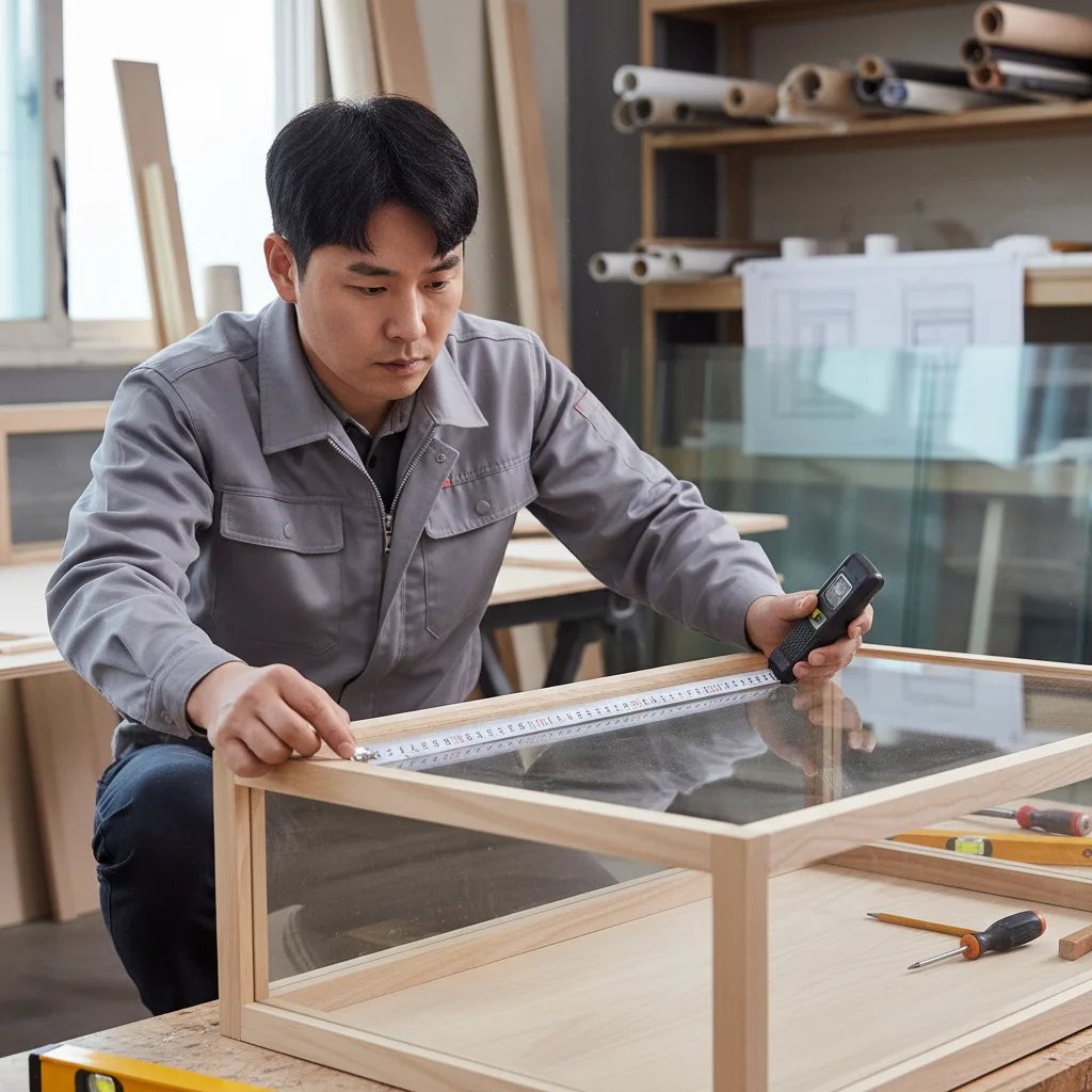 반찬용진열장맞춤제작 - 1mm 오차 없는 실측