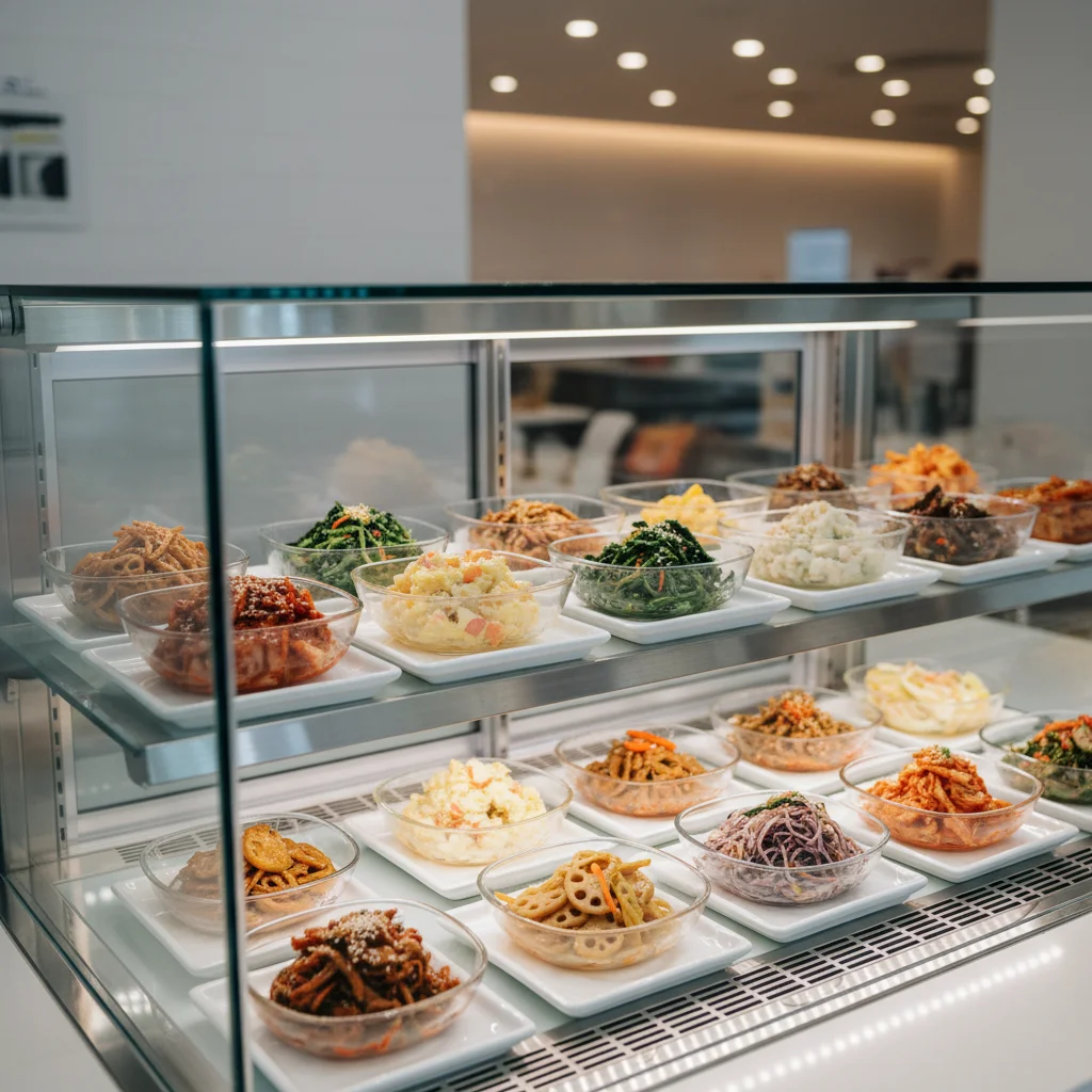 반찬용진열장업체추천 - 신선함이 생명인 반찬 진열장