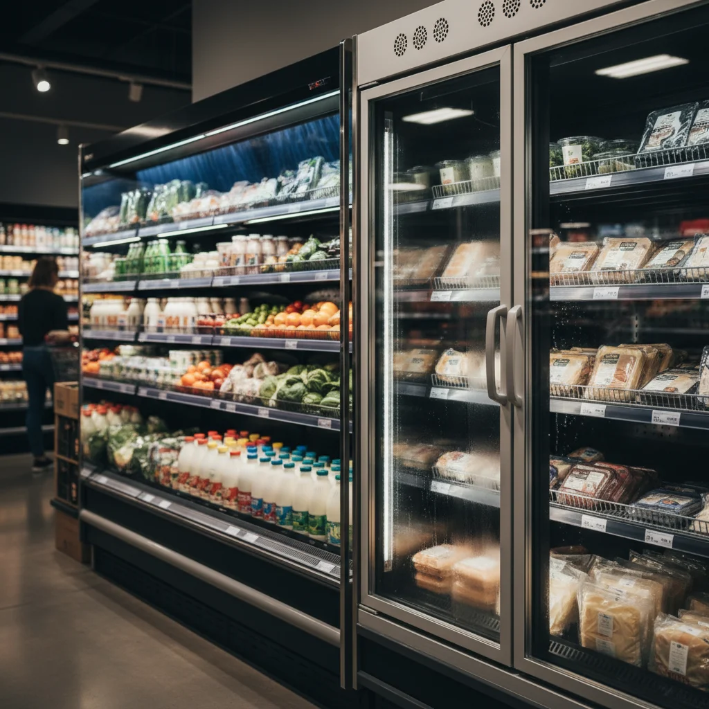 반찬용진열장제품 - 오픈형과 도어형의 차이점