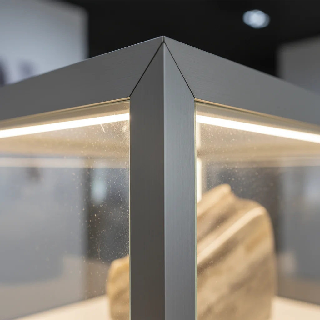 반찬용알루미늄쇼케이스견적 - 알루미늄 프레임 디테일