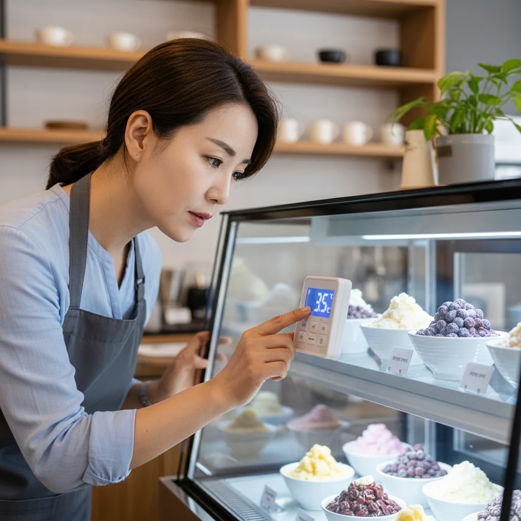 반찬용LED쇼케이스업체 - 온도 관리가 생명입니다