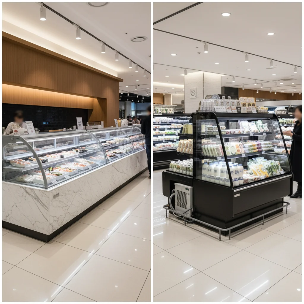 반찬용오픈쇼케이스제품추천 - 내장형과 분리형의 차이점