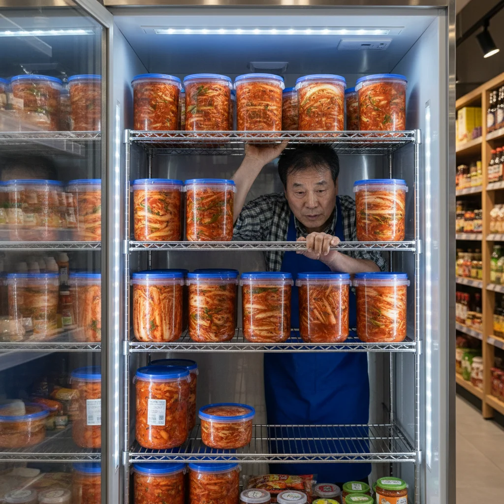 반찬용뒷문쇼케이스업체추천 - 튼튼한 선반 필수