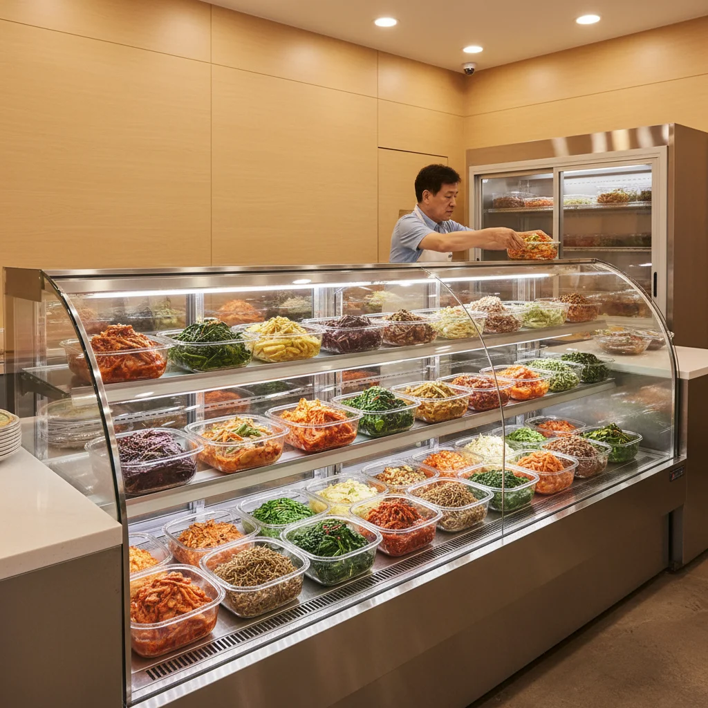 반찬용뒷문쇼케이스제품추천 - 반찬가게 필수템 뒷문형 쇼케이스