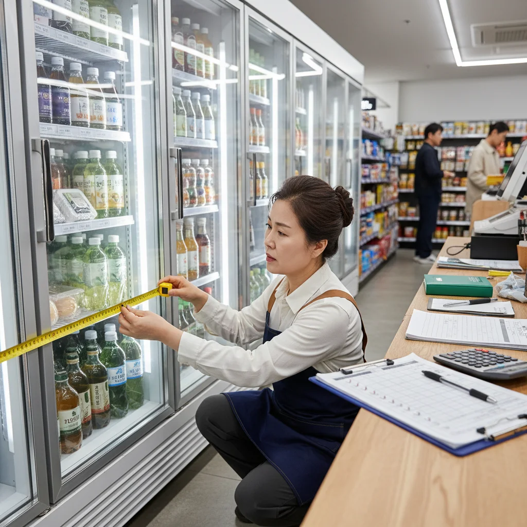 반찬용뒷문쇼케이스제품추천 - 설치 전 사이즈 체크 필수