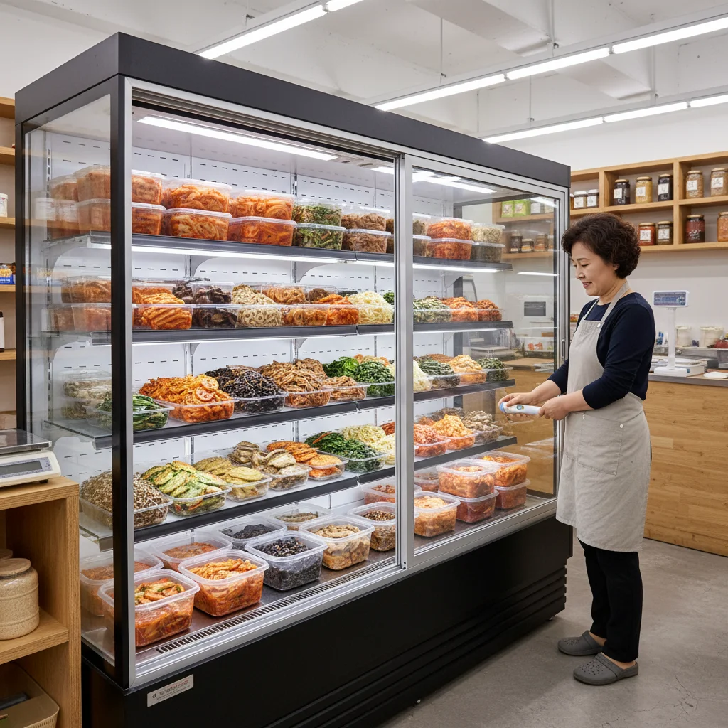 반찬용앞문쇼케이스설치 - 2026년형 반찬 쇼케이스 설치 현장