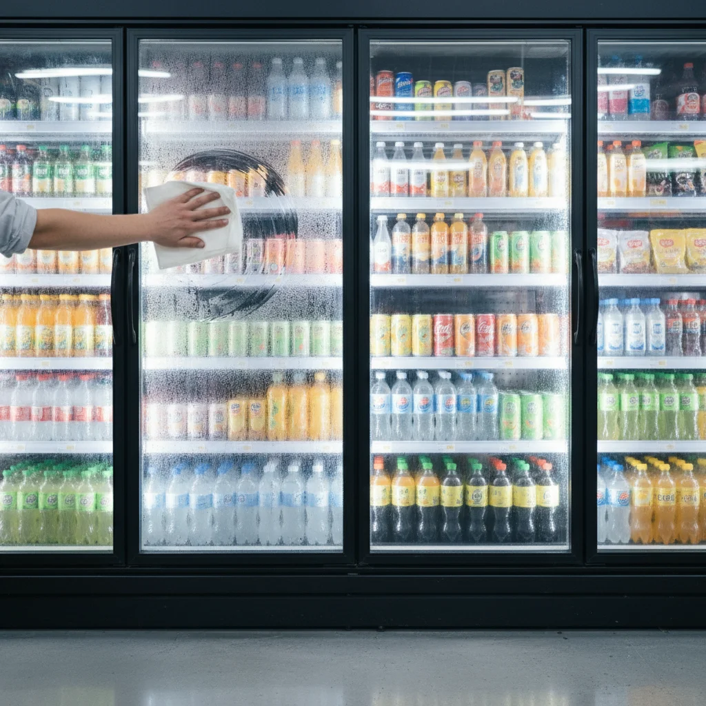 반찬용앞문쇼케이스견적 - 결로 없는 페어글라스