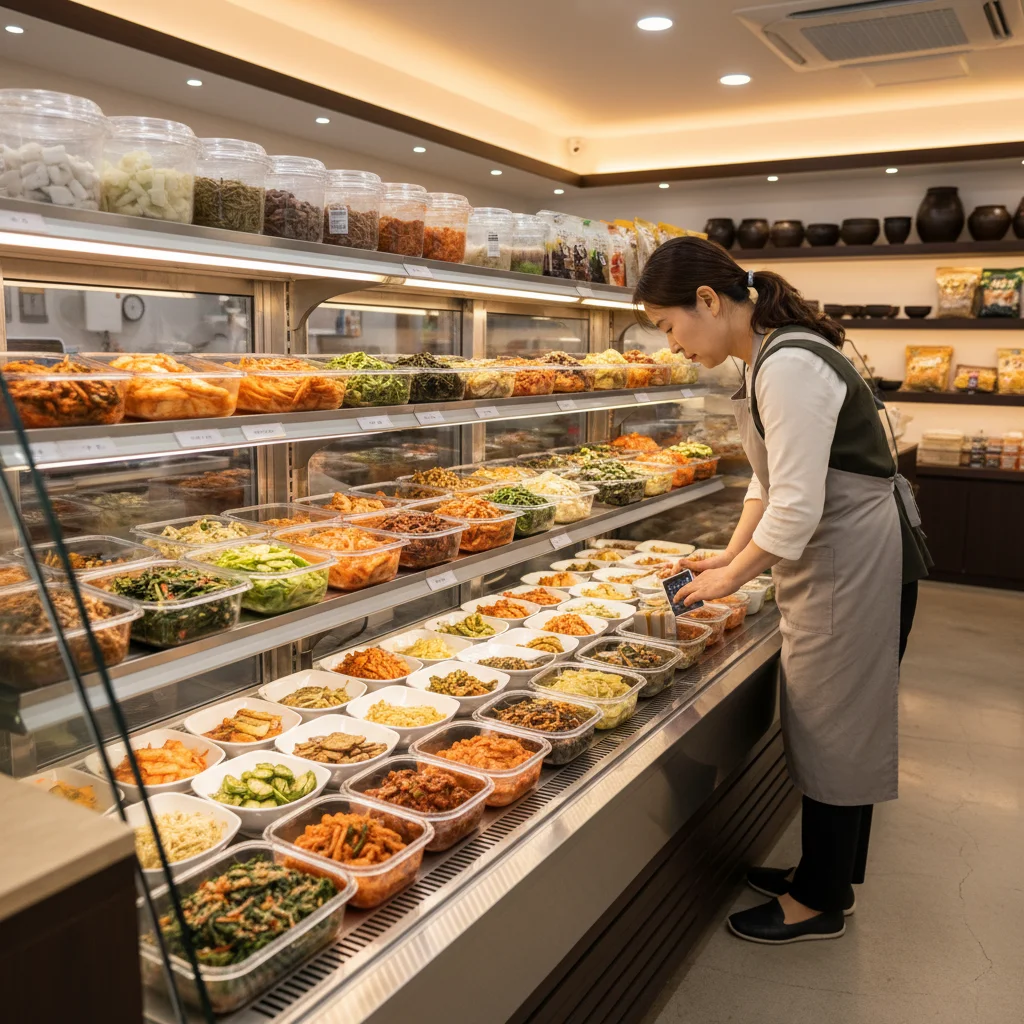 반찬용오픈다단쇼케이스견적 - 반찬용 오픈 다단 쇼케이스 설치 현장