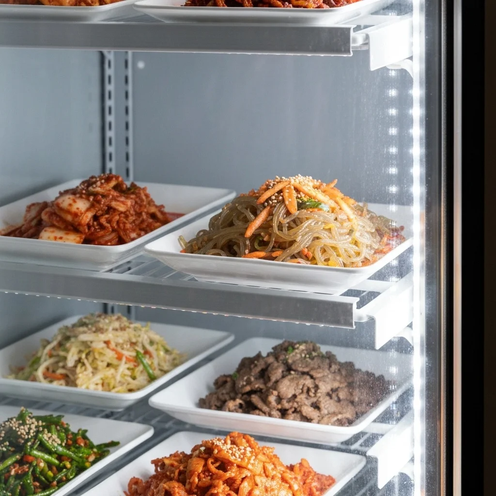 반찬용냉장쇼케이스견적 - 매출을_높이는_LED_조명효과