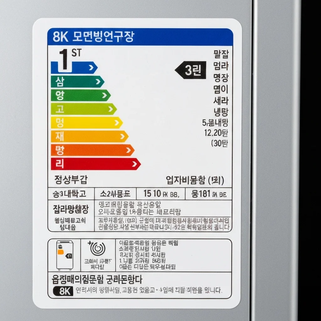 냉장용냉장고추천 - 1등급 에너지 효율 확인