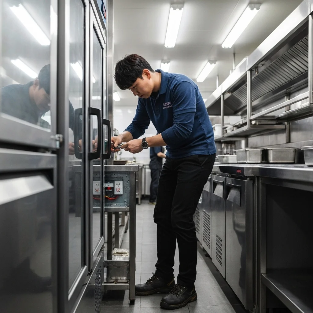 냉장용냉장고설치 - 단독_전원_회로_점검