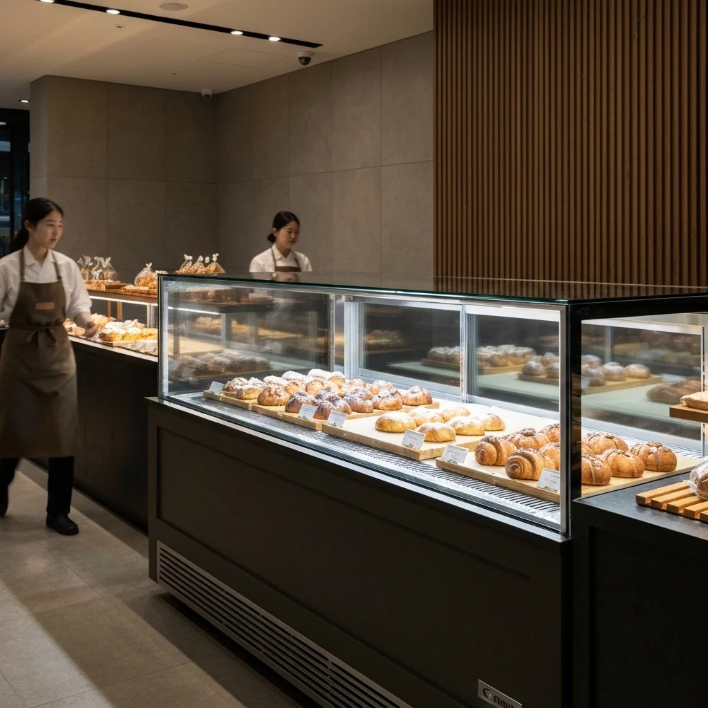 냉장용냉장고비용 - 프리미엄_한성쇼케이스_전시_현장