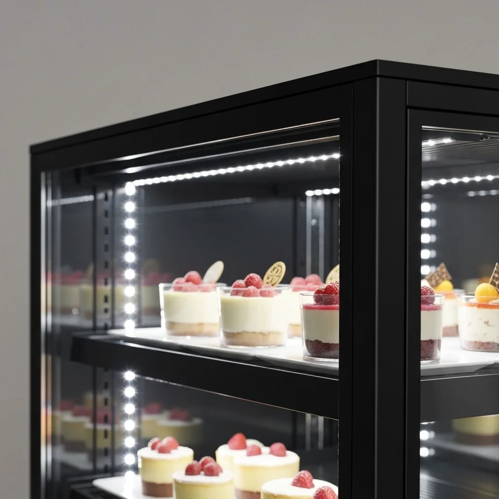 냉장용알루미늄쇼케이스설치 - 프리미엄_프레임_디테일