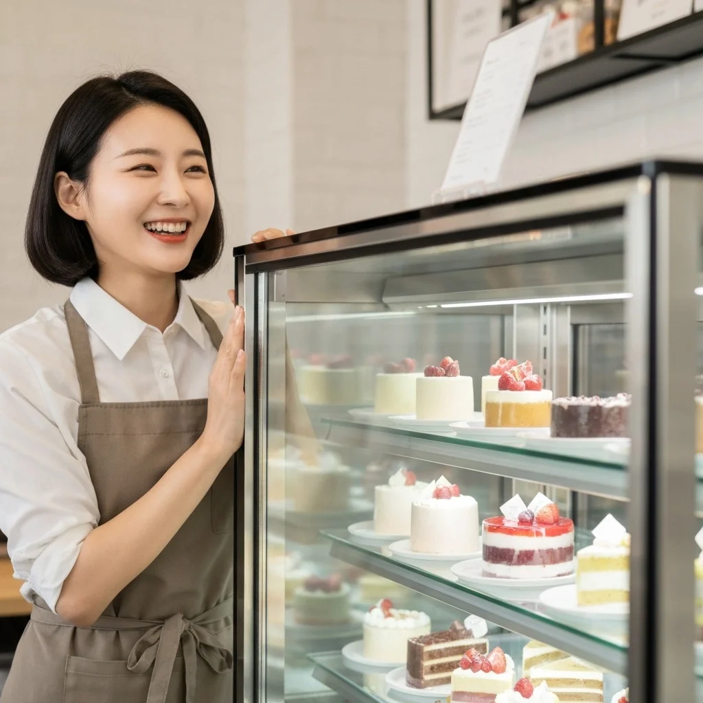 냉장용알루미늄쇼케이스설치 - 설치_완료_후기