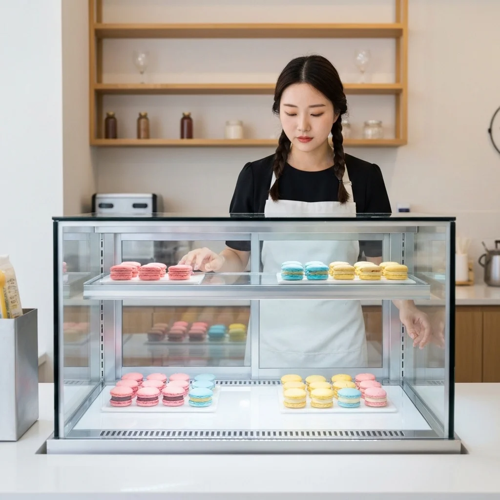 제과용알루미늄쇼케이스업체 - 결로 없이 투명한 쇼케이스 내부