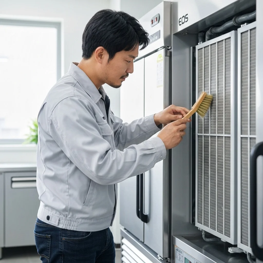 반찬집용뒷문쇼케이스싼곳 - 주기적인_필터_관리