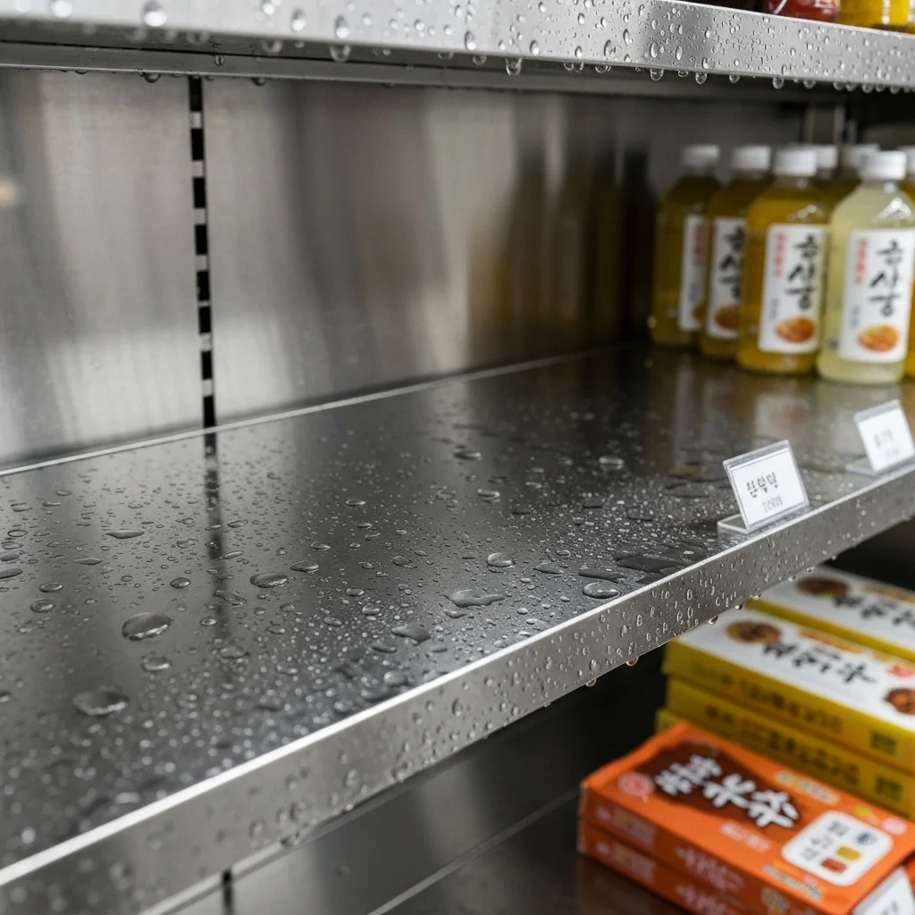 반찬집용오픈다단쇼케이스추천 - 위생적인_스테인리스_마감
