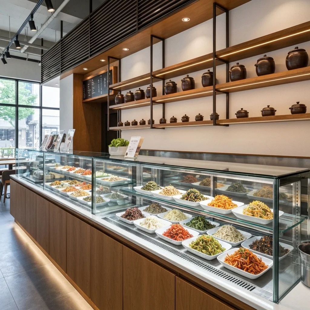 반찬가게LED쇼케이스제품 - 인테리어와_조화로운_매립형_쇼케이스