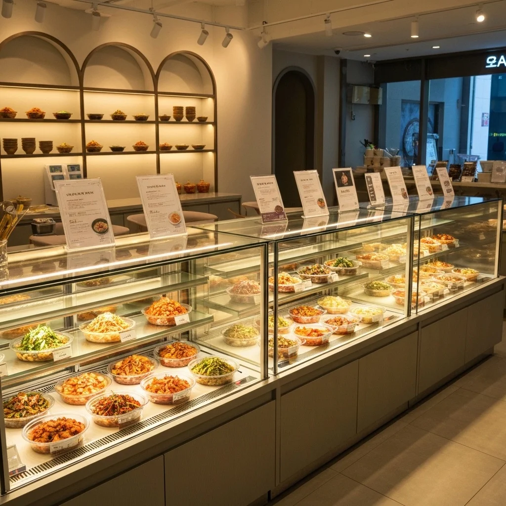 반찬가게LED쇼케이스제품추천 - 프리미엄 매장 인테리어 구성