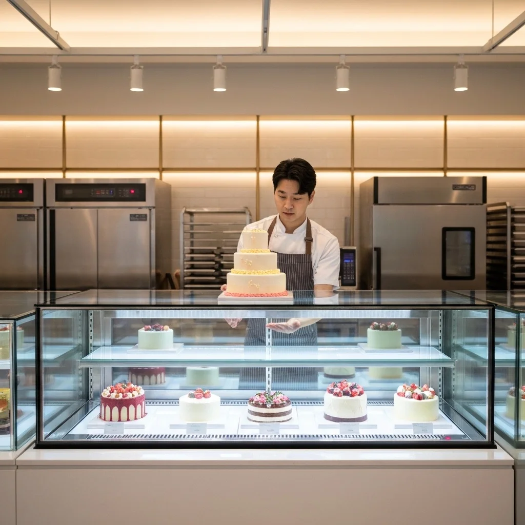 빵집용쇼케이스제품추천 - 베이커리_쇼케이스_세팅