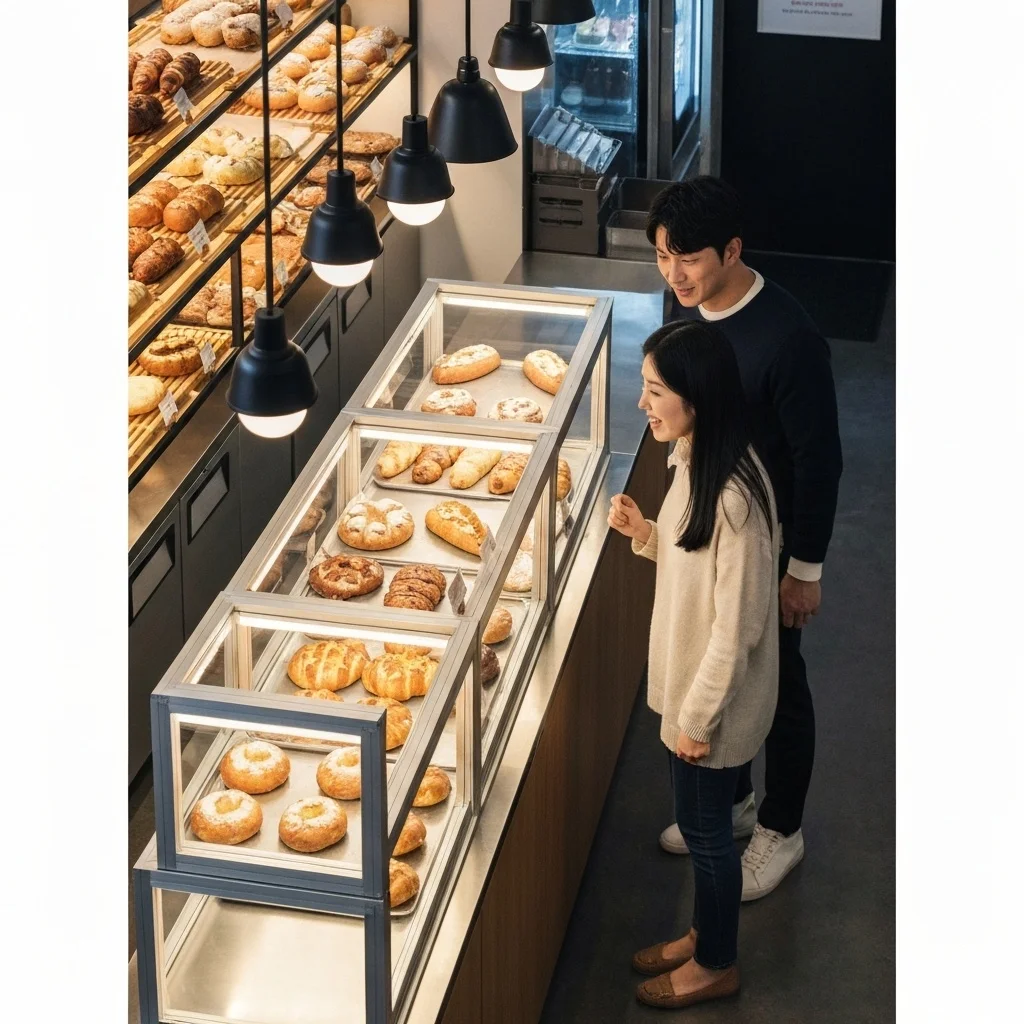 빵집용알루미늄쇼케이스맞춤제작 - 좁은_공간도_살리는_맞춤_설계