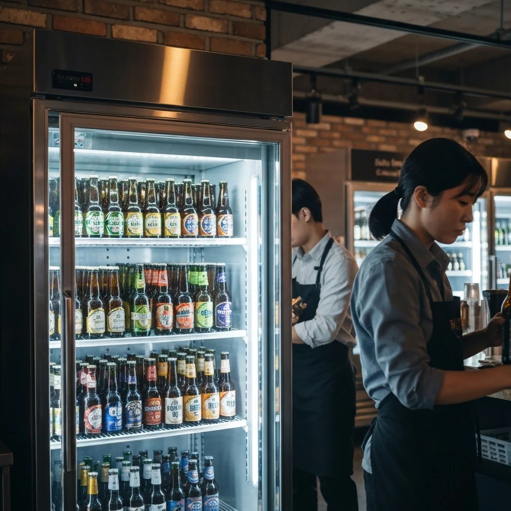 펍용앞문쇼케이스맞춤제작 - 2026년형_펍_맞춤_쇼케이스