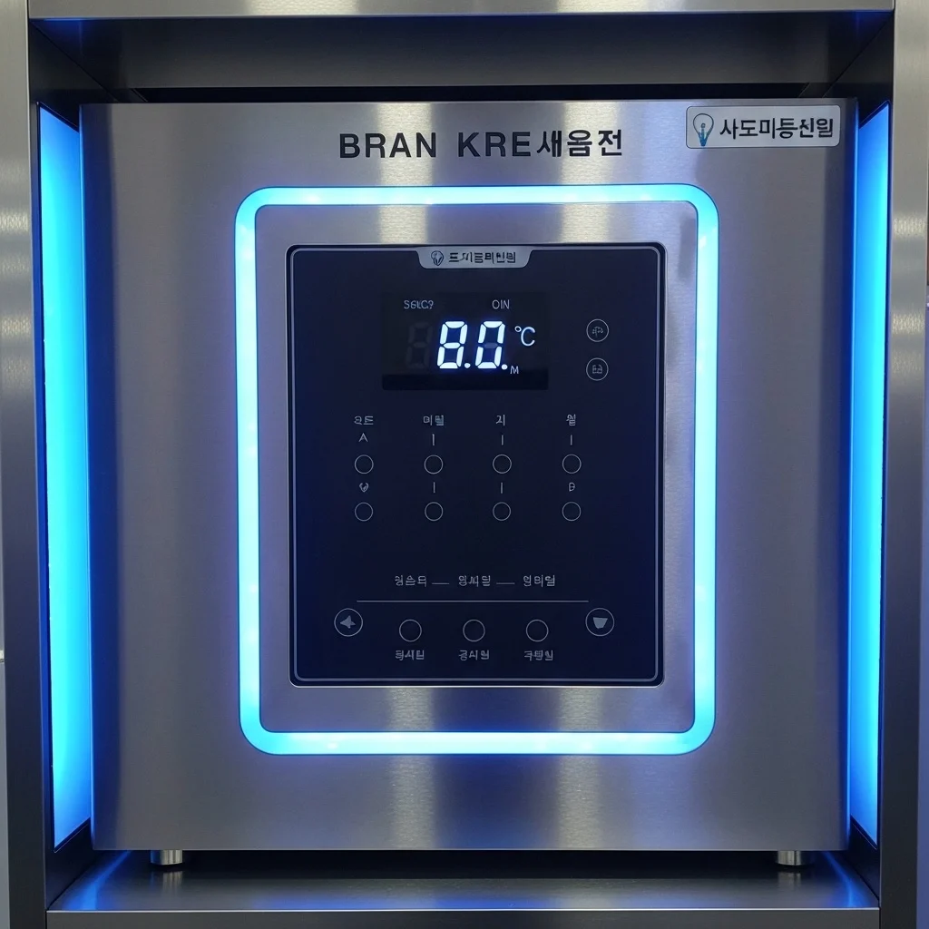 펍용앞문쇼케이스맞춤제작 - 고품격_스테인리스_마감_디테일