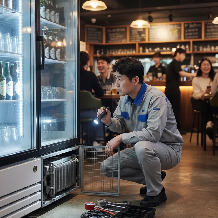 호프집용쇼케이스비용 - 중고_구매_전_기기_점검