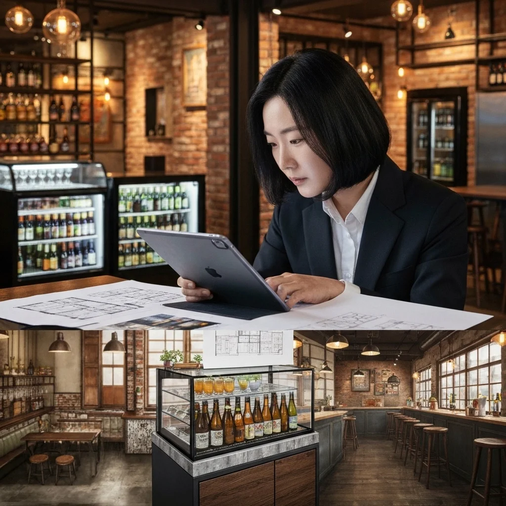 호프집용진열장제품추천 - 효율적인 매장 동선과 배치