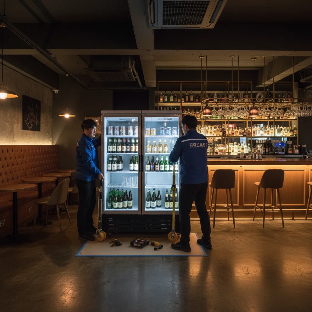 호프집용LED쇼케이스견적 - 꼼꼼한 설치가 중요한 쇼케이스