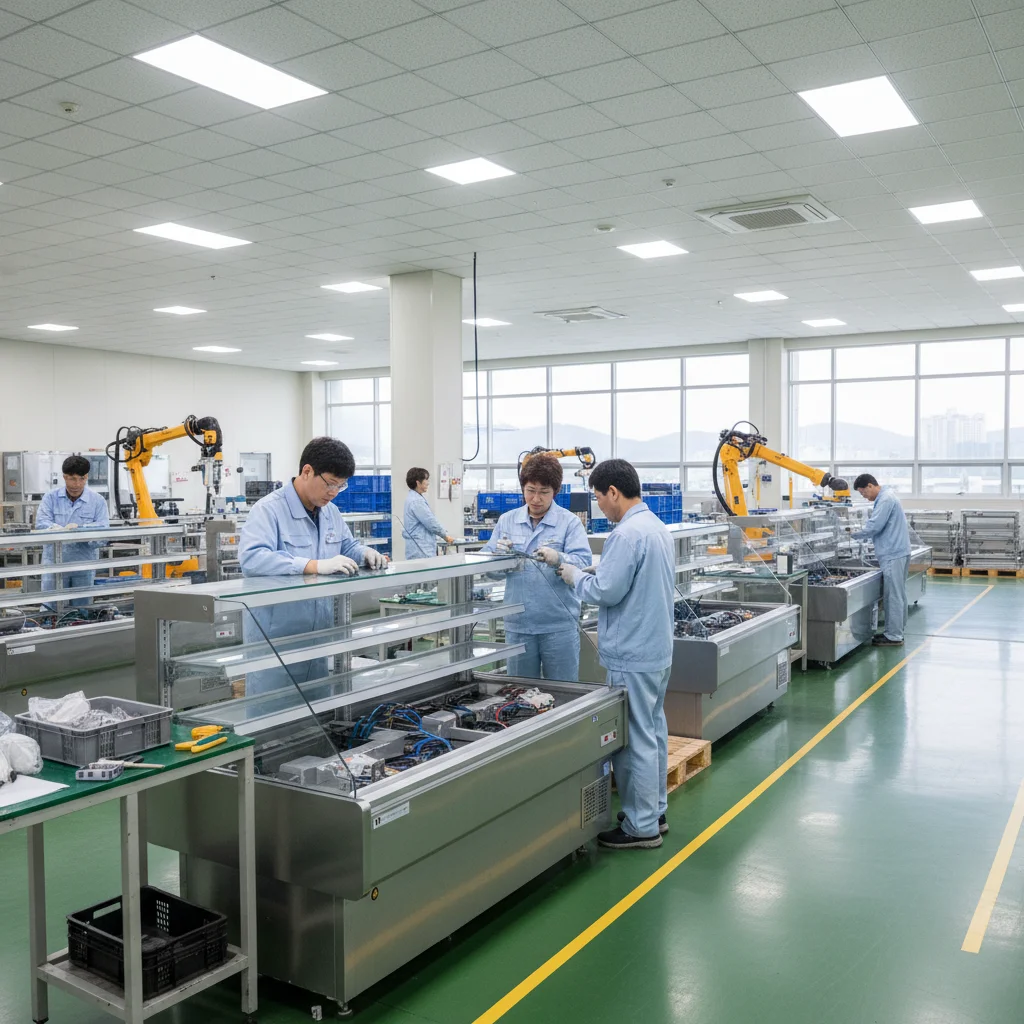 호프집용오픈쇼케이스설치 - 국내 쇼케이스 제조 공정의 정밀함