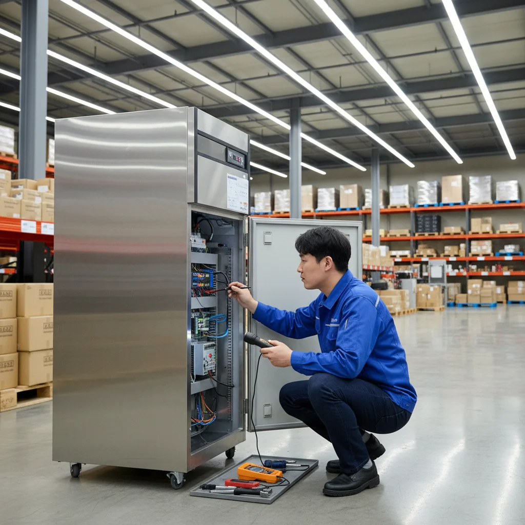 호프집용뒷문쇼케이스싼곳 - 꼼꼼한_제품_검수_현장