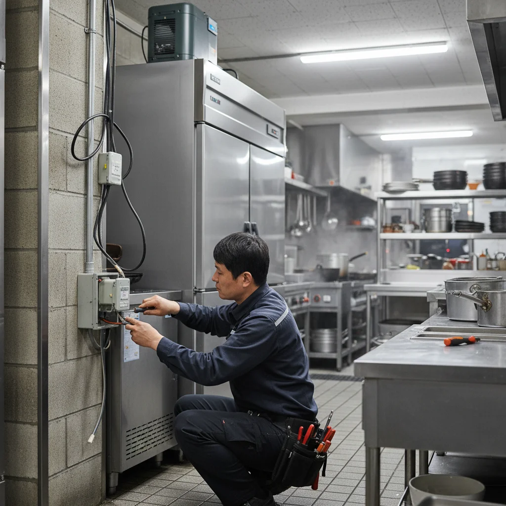 호프집용오픈다단쇼케이스제품 - 안전한_전기_설치