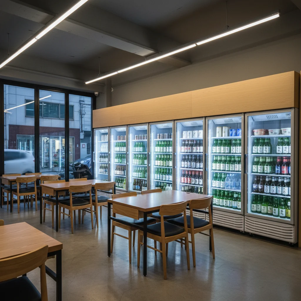 술보관용쇼케이스제품추천 - 매장 분위기를 살리는 쇼케이스 배치