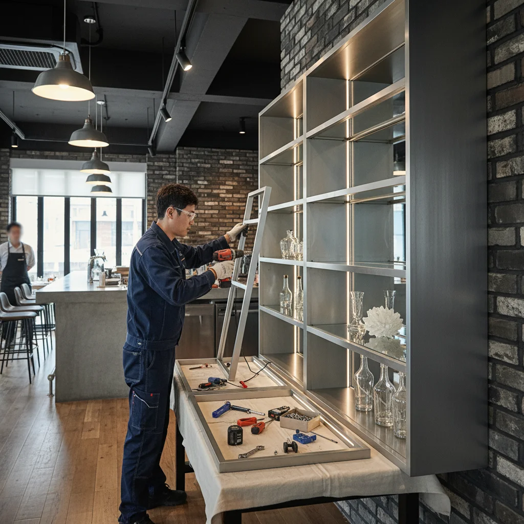 술보관용알루미늄쇼케이스제품 - 전문_설치_엔지니어의_꼼꼼한_세팅
