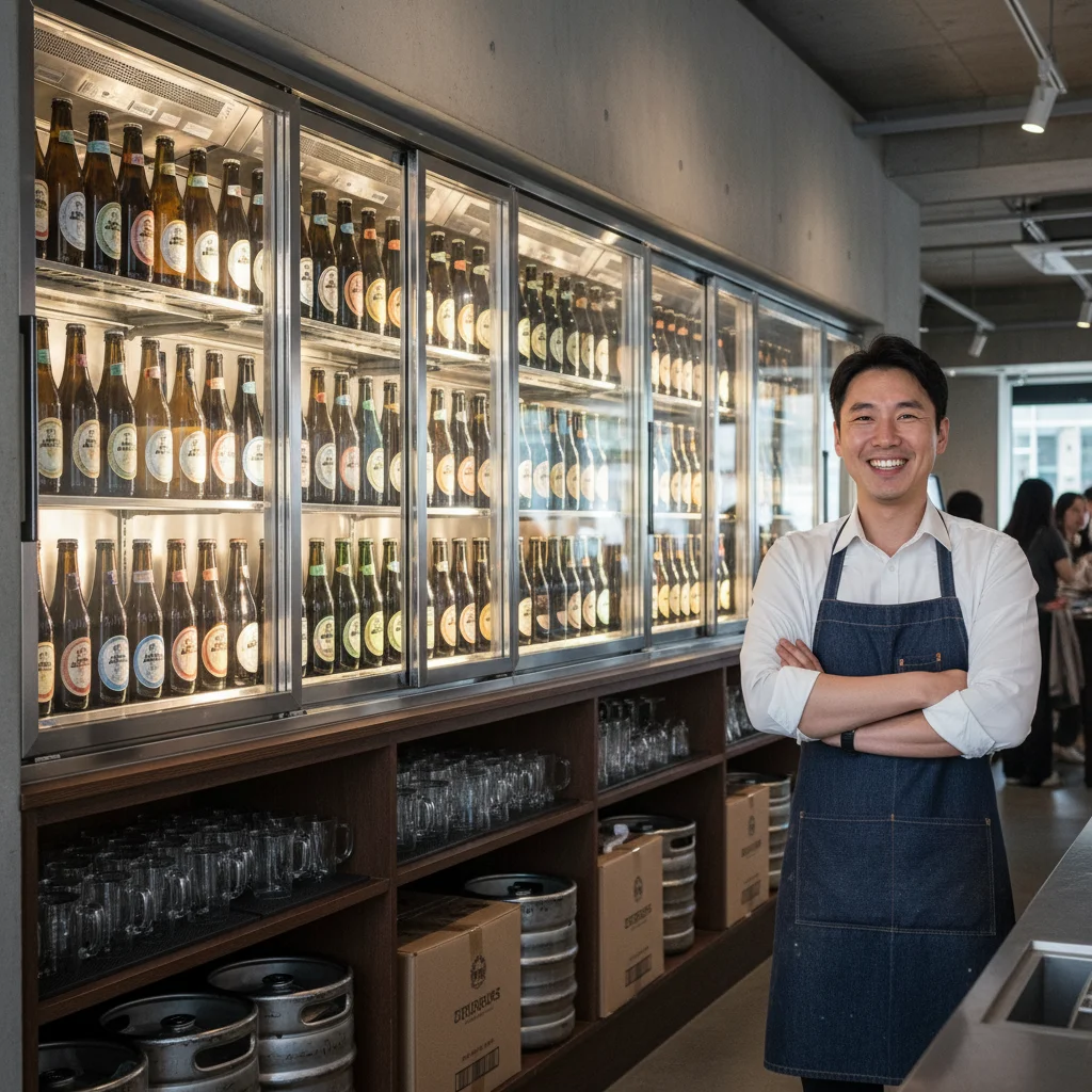 술보관용뒷문쇼케이스제품 - 쾌적한 매장 운영의 시작