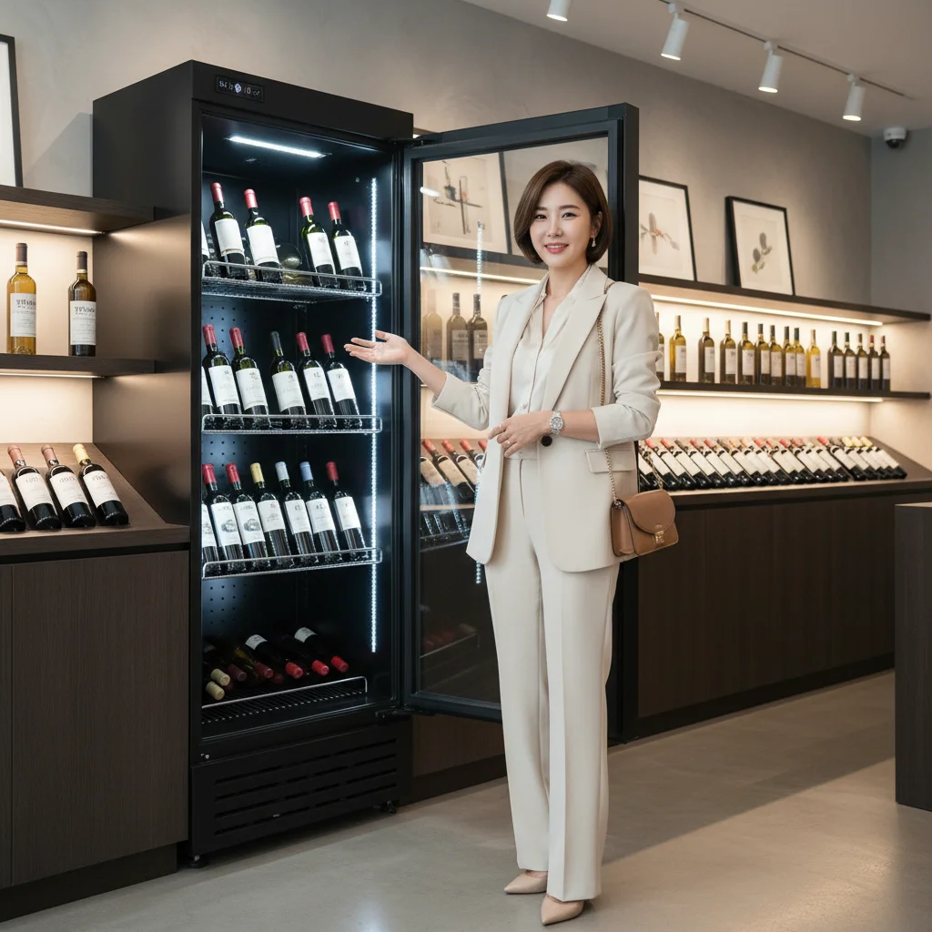 술보관용오픈다단쇼케이스업체추천 - 매장_맞춤형_쇼케이스_상담