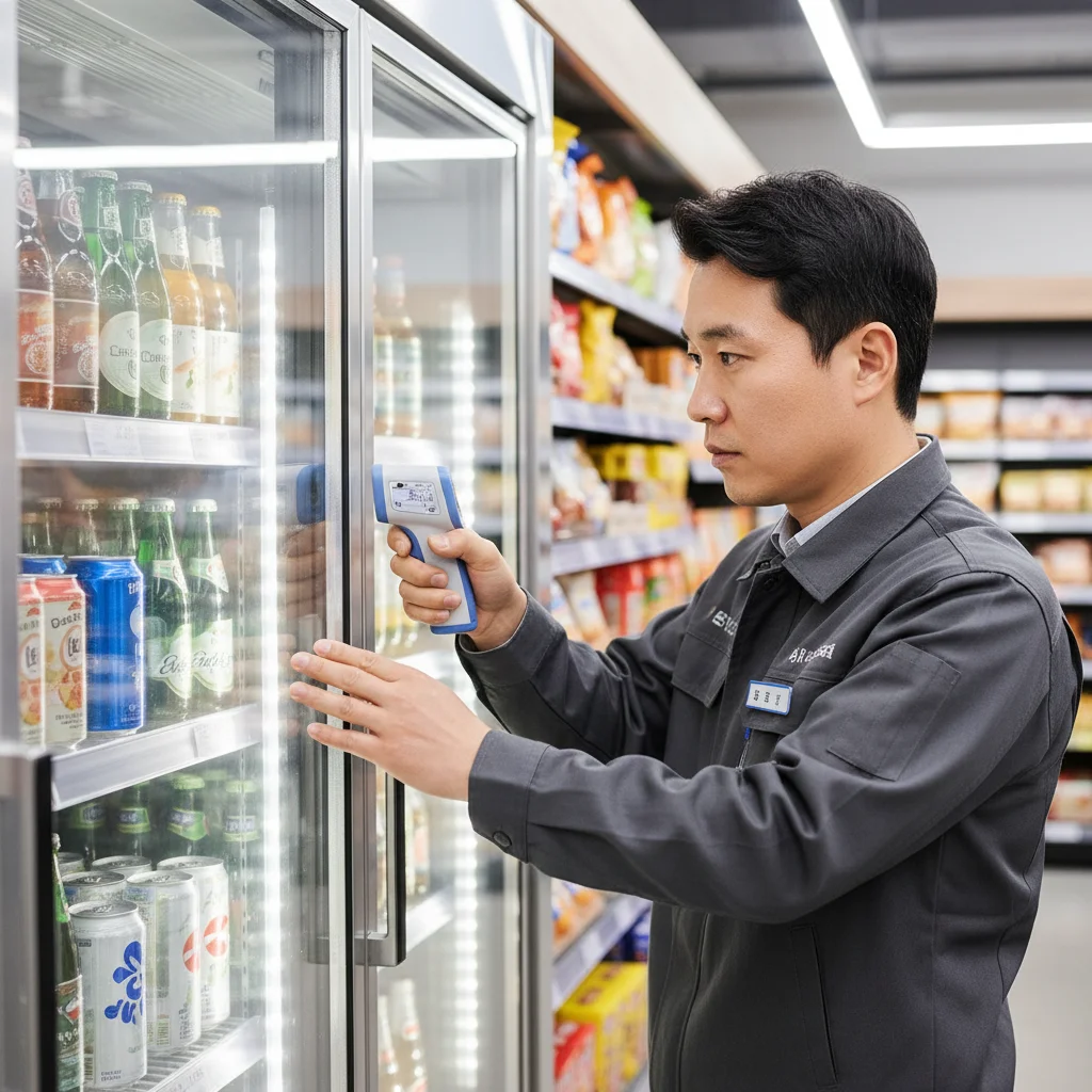 술보관용오픈다단쇼케이스비용 - 쇼케이스 유지보수 및 사후관리 체크 현장