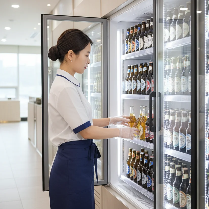 맥주보관용냉장고추천 - 냉기 순환을 고려한 올바른 맥주 적재 방법