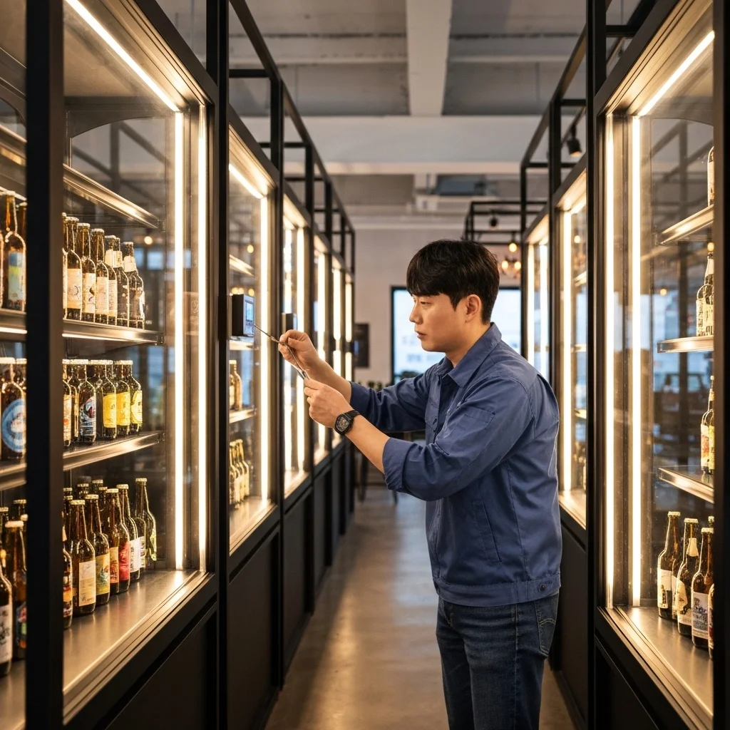 맥주보관용진열장맞춤제작 - 2026년 최신형 맞춤 맥주 진열장