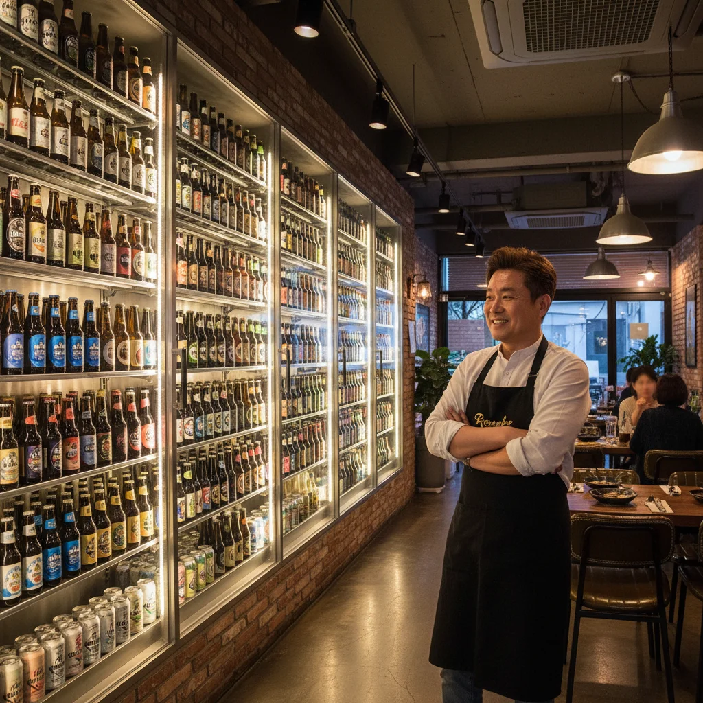 맥주보관용진열장업체 - 매장 최적화 배치 사례